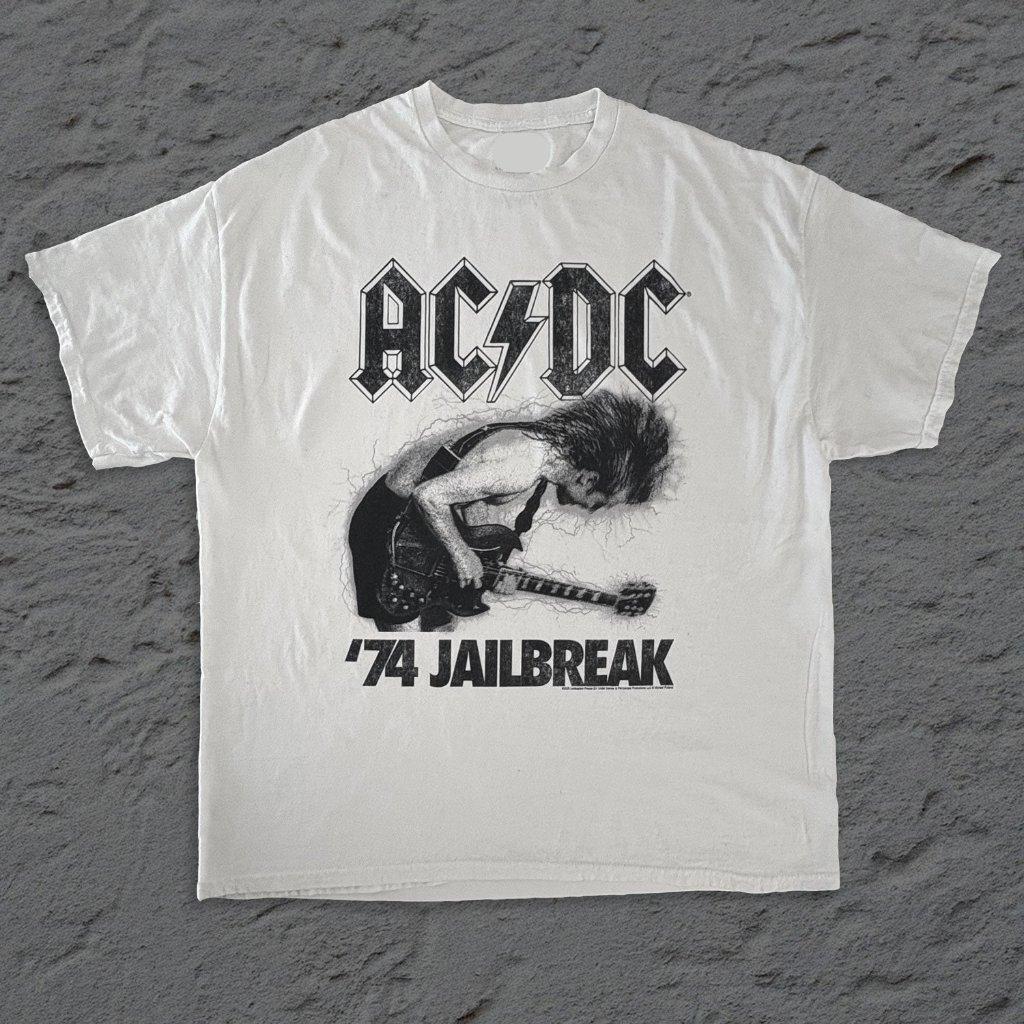 Acdc 74 Jailbreak Classic Rock Albumstyle Style Graphic Unisex T-Shirt